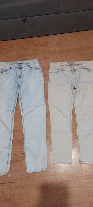 Spodnie  L/XL (2 szt)(cieniutkie a la jeans)