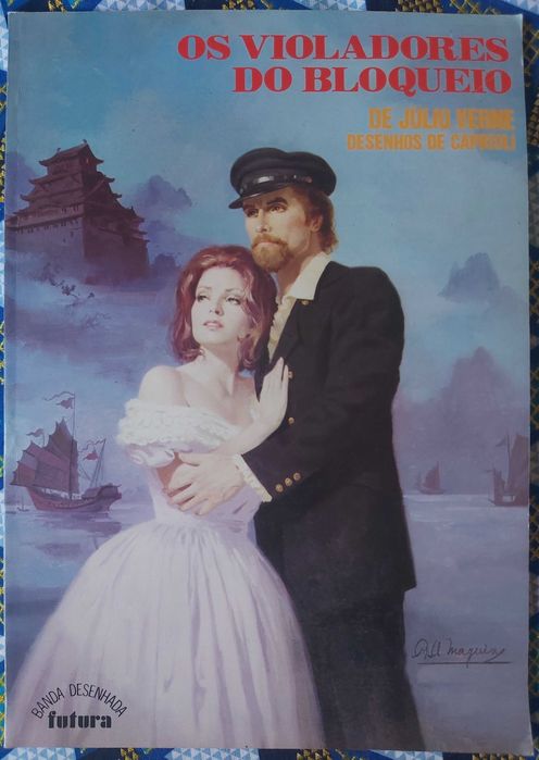 Os Violadores do Bloqueio - Jules Verne [Desenhos de Franco Caprioli]