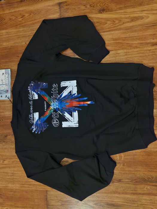 Nowa bluza męska off-white  L xl czarny 2nitkowa bawełna prezent