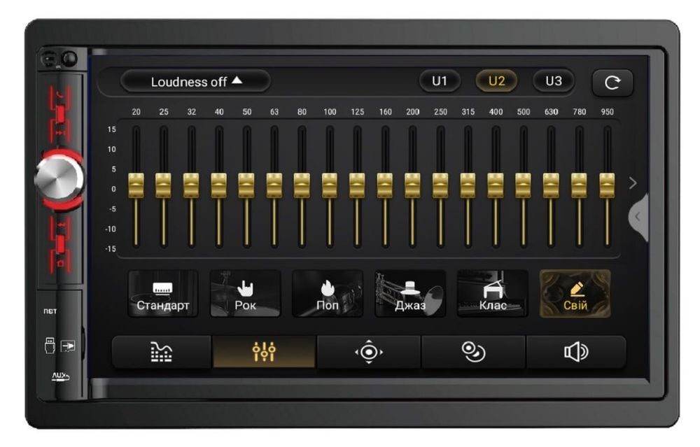 Магнітола 2-DIN Qline Dino-1505 Android 13 3/32