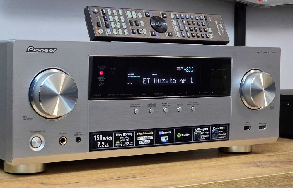 Pioneer VSX-924 HDMI 2.0 Bluetooth USB Pilot Sabre DAC Amplituner
