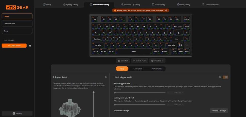 Магнiтна клавiатура 75% ATK RS7 8000hz