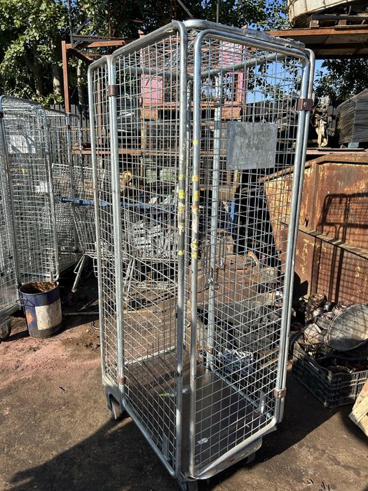 Rollkontener wózek magazynowy wózek transportowy siatkowy kurierski