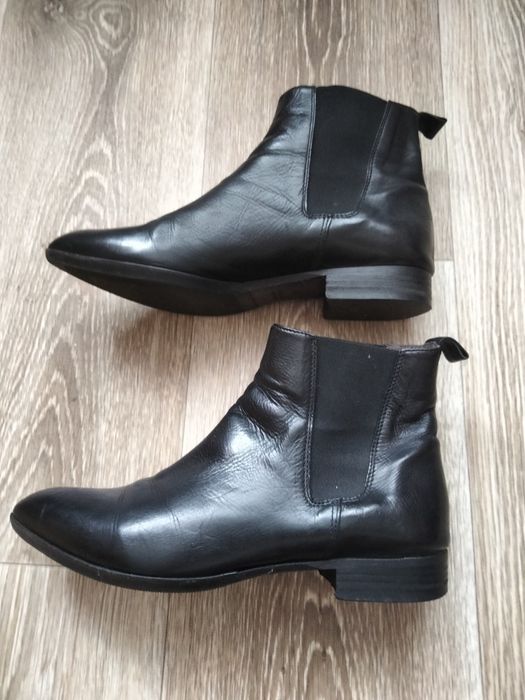 Жіночі шкіряні італійські ботильйони челсі Vero Cuoio, 38 розмір