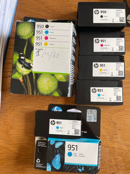 PACk Tinteiros impressora HP  NOVOS E ORIGINAIS 950/951