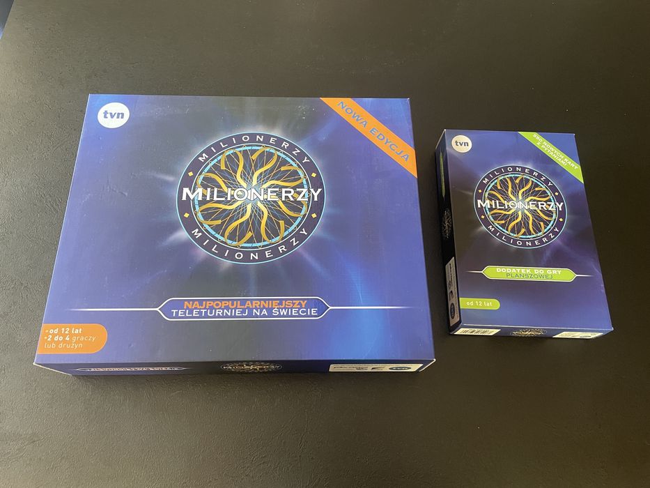 Milionerzy gra planszowa + dodatek