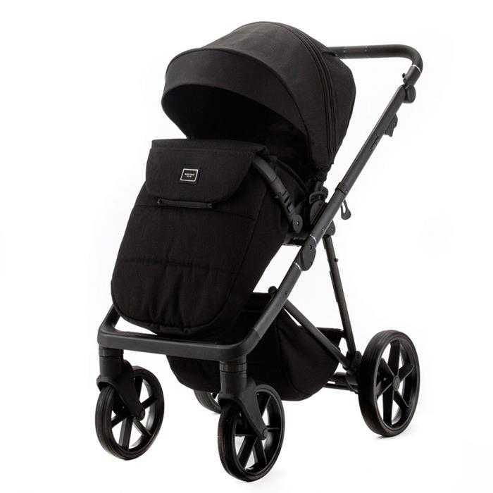 Wózek 2w1 Adamex Delta Natura Carbon kolor czarny