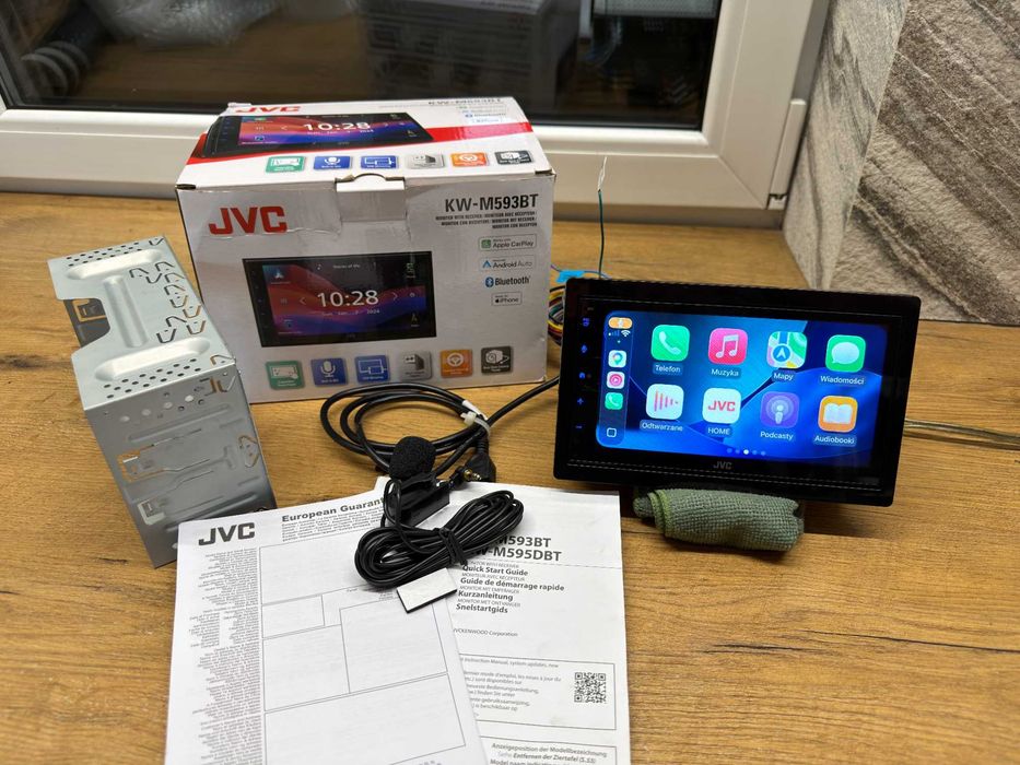 radio samochodowe jvc kw-m593bt,carplay android auto