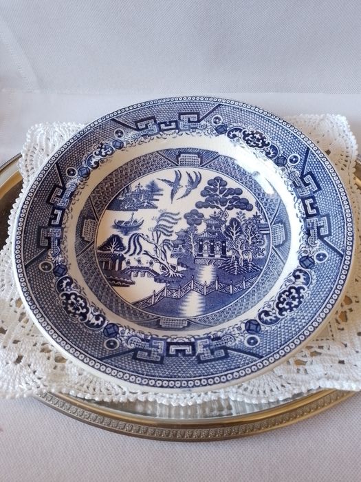 Prato sopeiro em faiança Gilman Sacavém