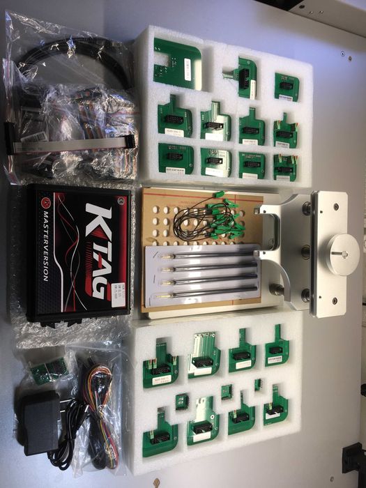 Программатор KTAG v2 + адаптеры + позиционный BDM/BSL стол [металл]