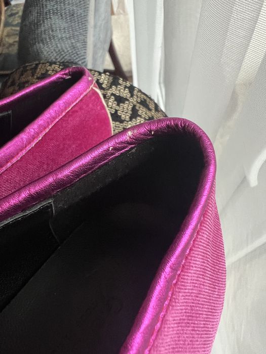 GUCCI welurowe mokasyny 39 nowe różowe