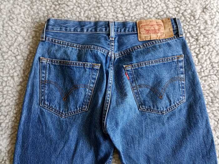Jeansy Levi's 501 męskie niebieskie