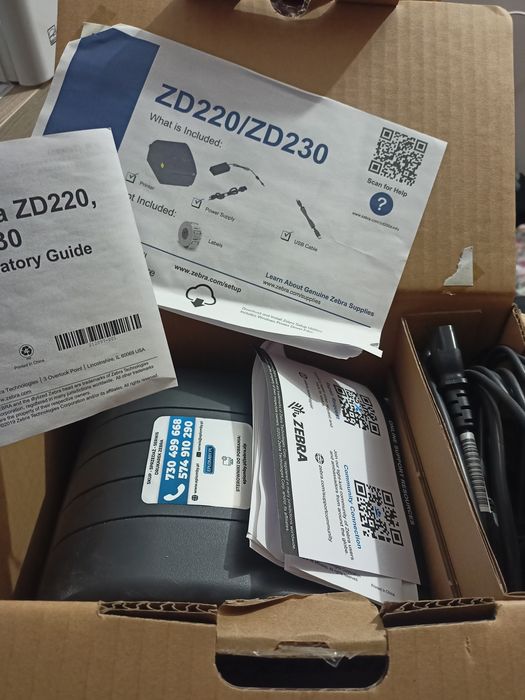 Drukarka etykiet Zebra ZD230D + 3 rolki etykiet kurierskich gratis
