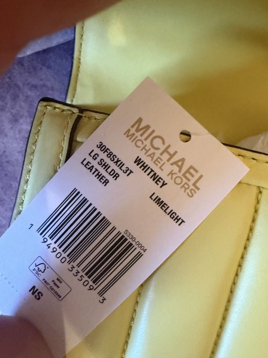 Сумка Michael Kors Whitney Yellow Large Leather Shoulder Bag