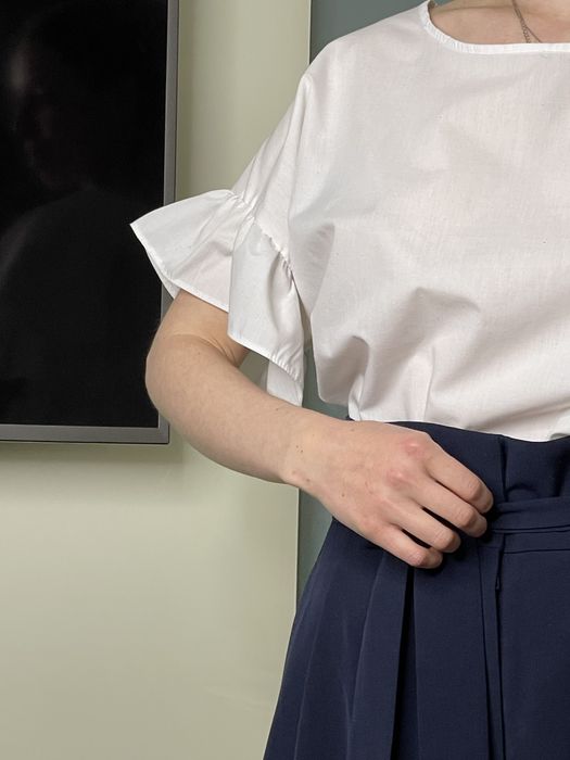 Біла блуза, бавовна, оверсайз, стан ідеальний, Бренд «Fabric 17”