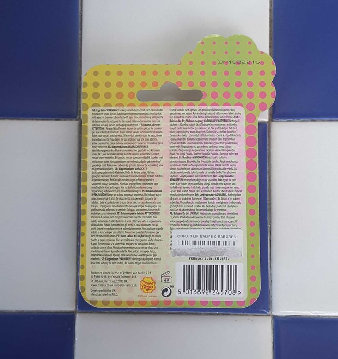 Trio de Bálsamos Labiais Chupa-Chups (NOVO!)