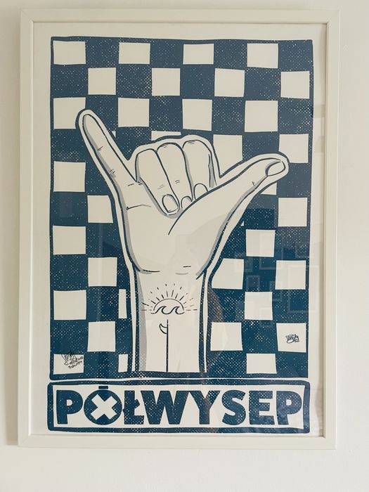 plakat PÓŁWYSEP by Maciej Świety