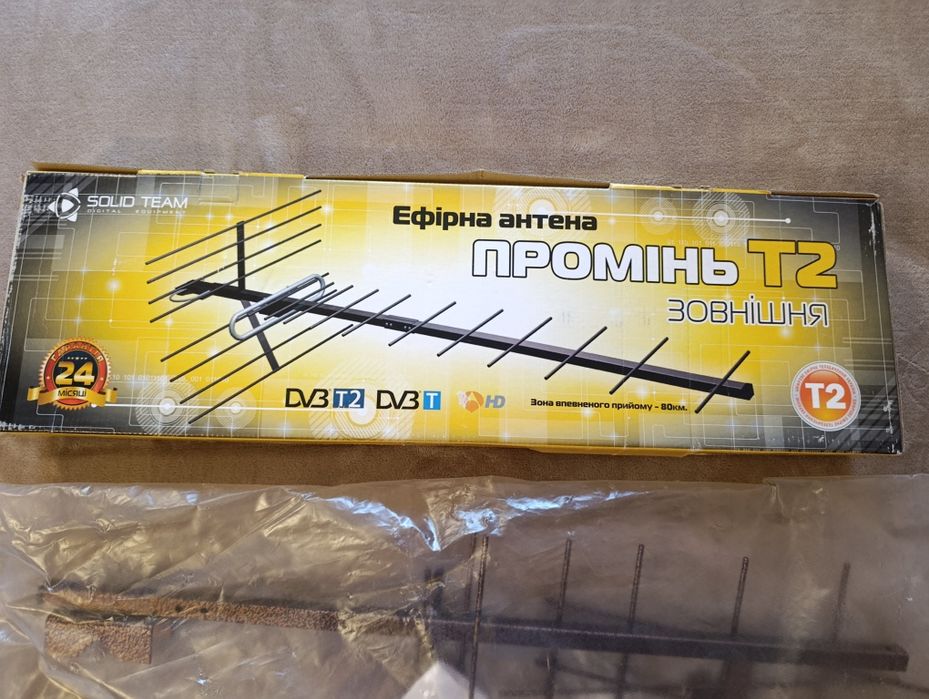 Эфирная наружная антенна Т2, Промінь, Украина