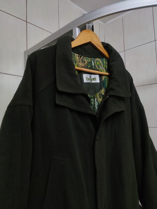 płaszcz XL Bugatti  coat dyplomatka bugatti wełna wool wełniany 100% w