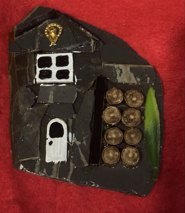 Imans de frigorifico em xisto artesanato