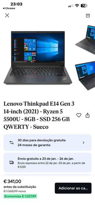 Lenovo Thinkpad X1 Carbon | i5-5200U