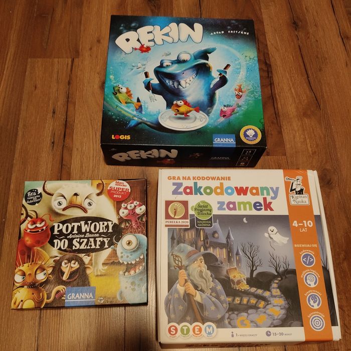 Gry planszowe Rekin, Potwory do szafy, Zakodowany zamek