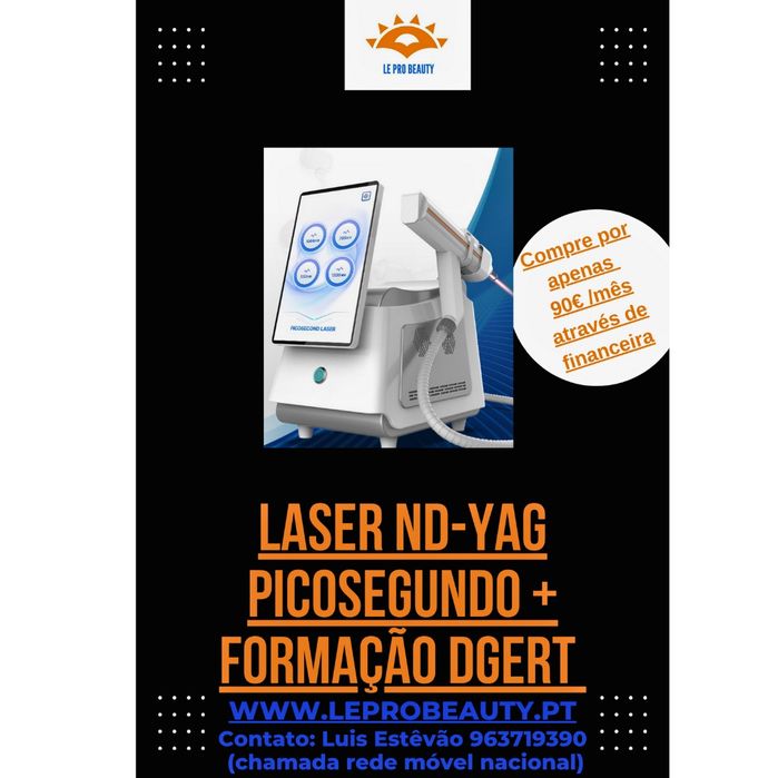 Laser ND-YAG Picosegundo Remoção de tatuagens/ Despigmentação + Curso