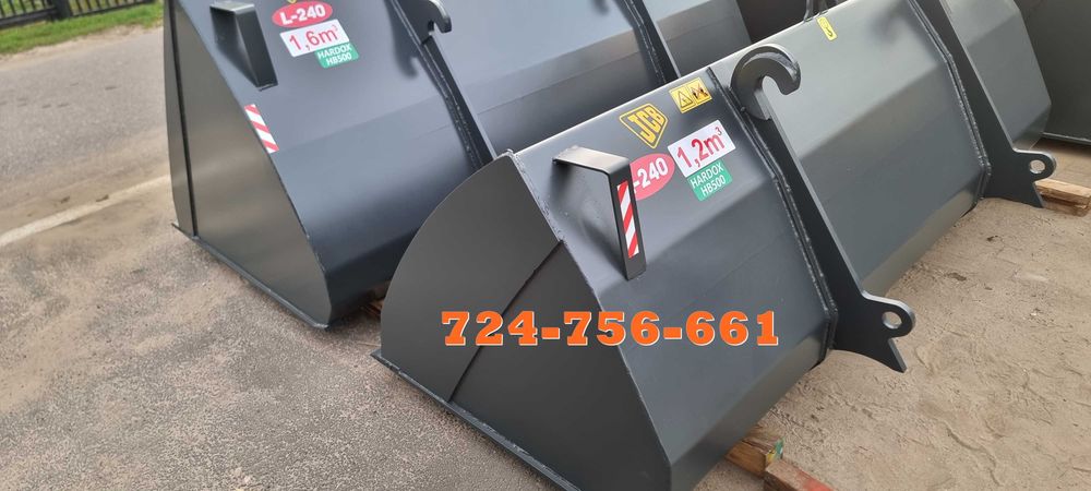 Mała łyżka manitou jcb 240 cm 1,2m3 massey bobcat ferguson matbro 526