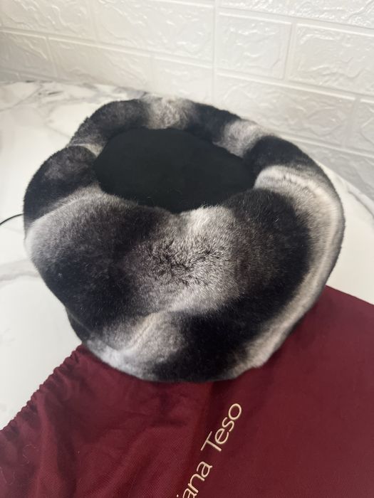 Шапка з хутра кролика Jiuliana Teso