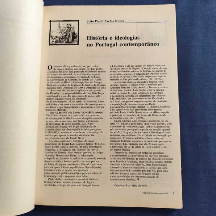 Revista Vértice 61 - Julho-Agosto 1994