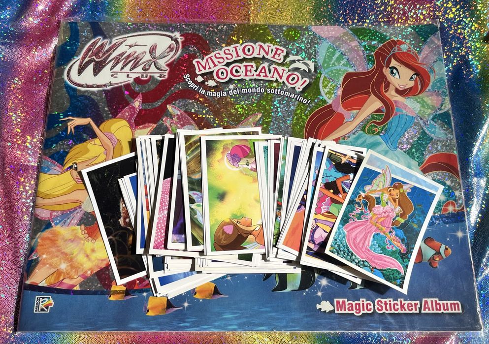 Наліпки паніні по різним альбомам Вінкс Winx panini