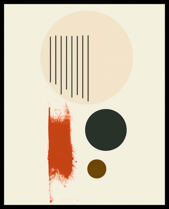 Plakat 40x50cm Symetryczna Struna