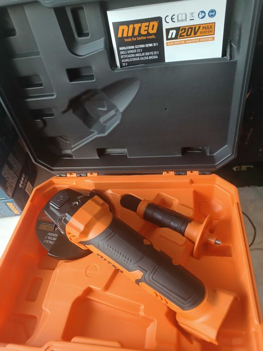Szlifierka kątowa akumulatorowa NITEO TOOLS 20V MAX