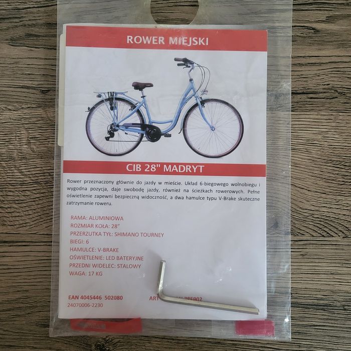 Alu Rower holenderski miejski niska damka 28 wygodny