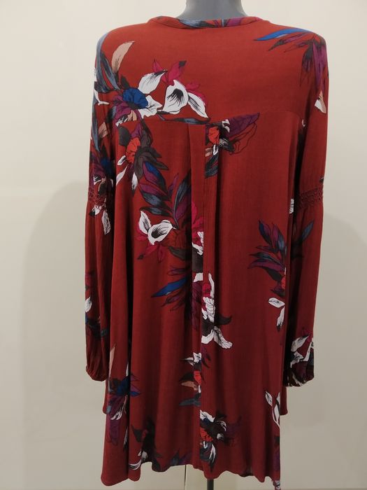 Sukienka, tunika bordowa