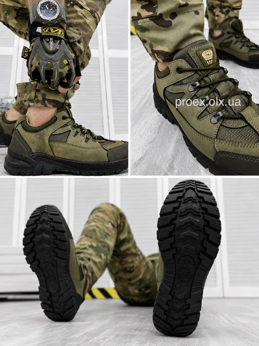 Тактичні кросівки CAMEL Haki Cordura 41-45 | Військове взуття для ЗСУ