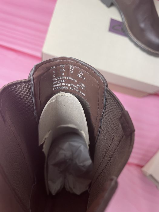 Ботинки кожаные Clarks