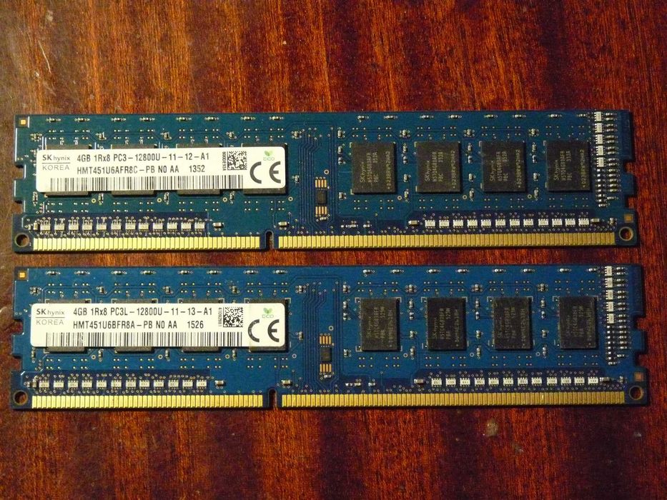 Пам'ять DDR1, DDR2, DDR3 DDR4 (1GB, 2GB, 4GB, 8GB) DIMM i SoDIMM