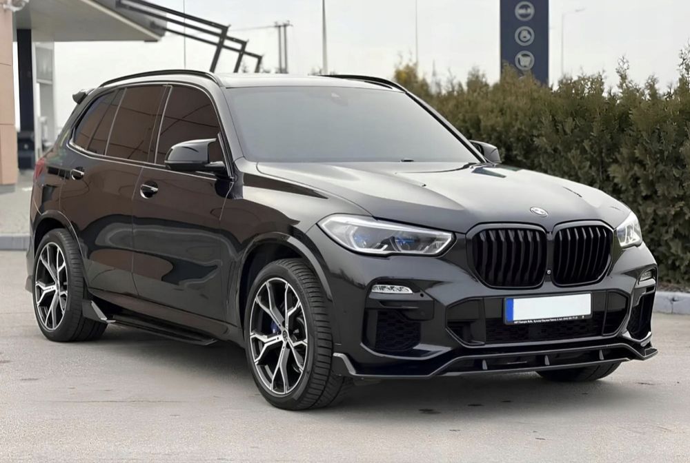 Boczne Dokładki Progów BMW X5 G05 2019/2025 Spoiler Czarny Połysk