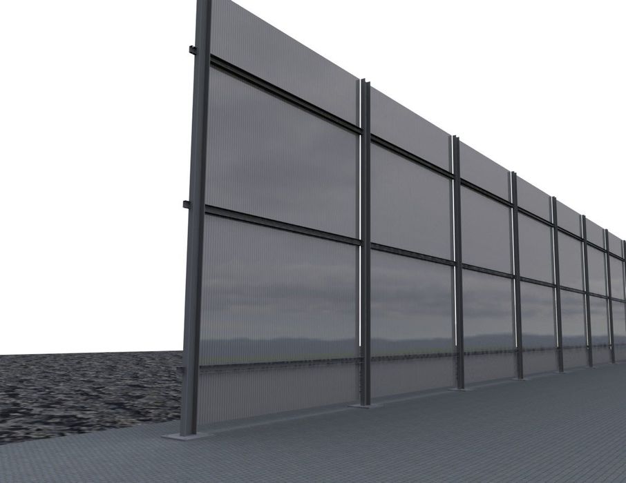 Заборы и шумо-защитные экраны из поликарбоната MAKROLUX (Швейцария)