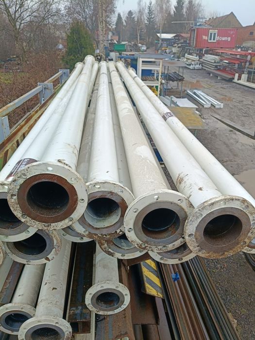 Słupy nośne 610cm wiata garaż magazyn rura 140mm