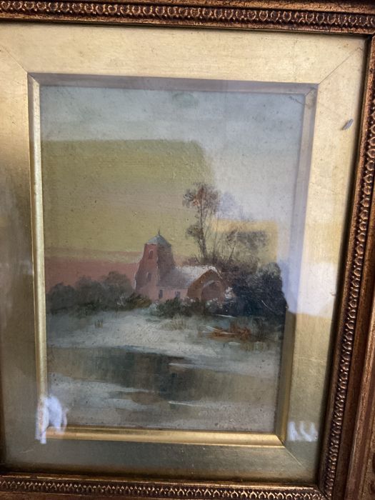 Oleo on board inglês landscape 31x31 cm anúncios abaixo