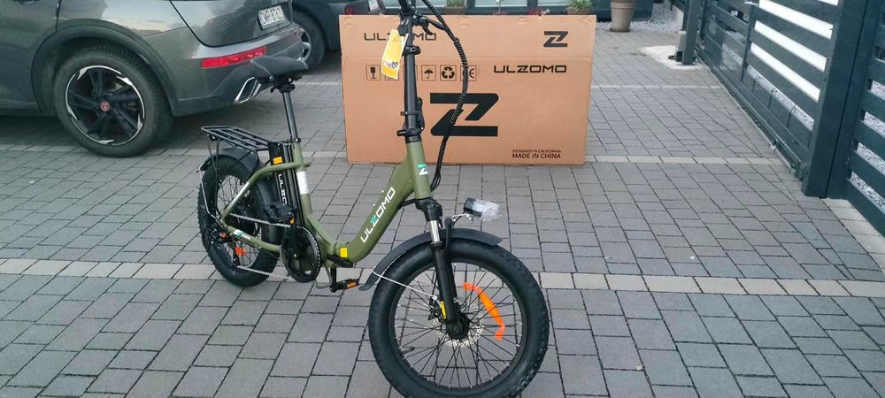 Ulzomo DOLPHIN 20-Calowy Składany Rower Elektryczny Manetka