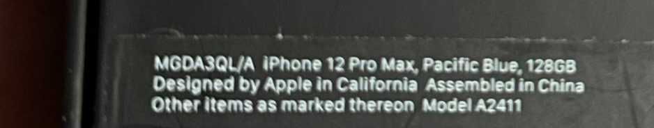iPhone 12 Pro Max 128gb