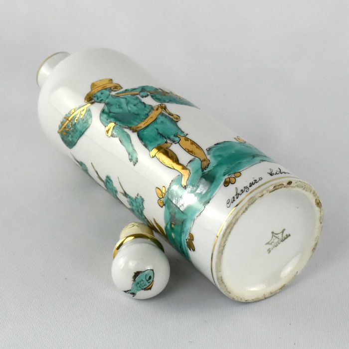 Garrafa com rolha, porcelana Artibus “Cabazeiro Lisboa – 1806”