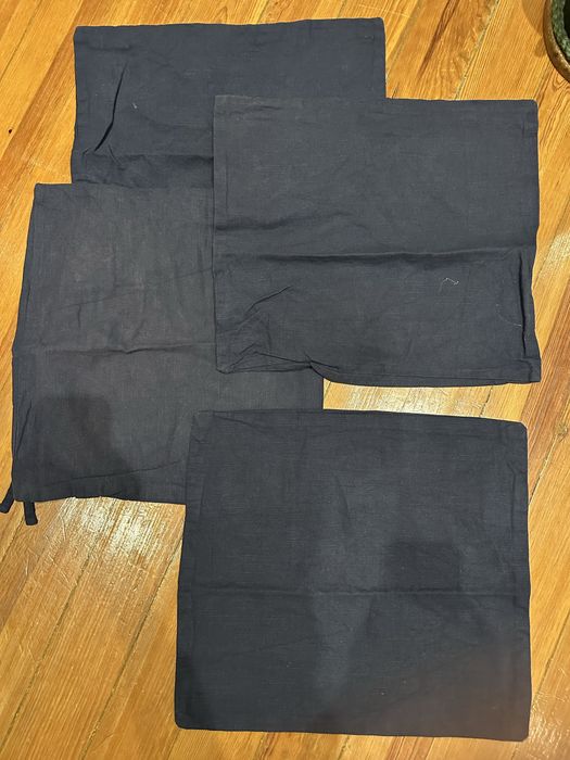 capas de almofada azuis