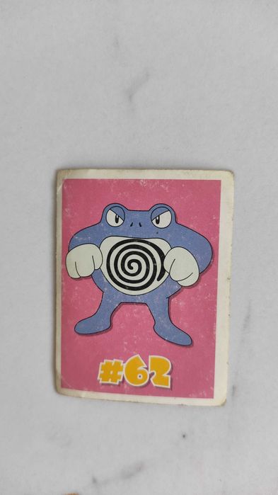 Naklejka #62 - Poliwrath, Pokemon, Chipita, Chipicao, Nintendo, 95-01