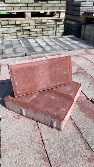 Тротуарная плитка Кирпичик 40мм 60мм Доставка Харьков Харьковская обл