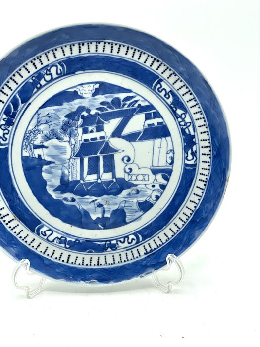 Prato chinês antigo seculo 19, companhia das indias