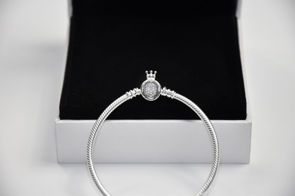Браслет «корона» Pandora princess срібло 1:1 оригінал серебро пандора